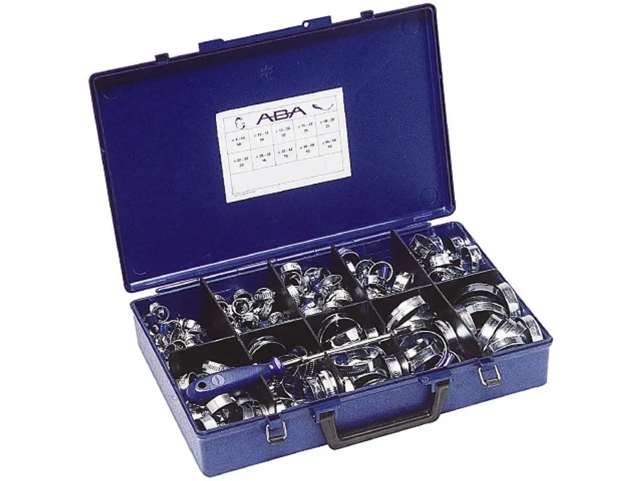 Billede 1 - Spændebåndssortiment ABA 270 stk rustfri