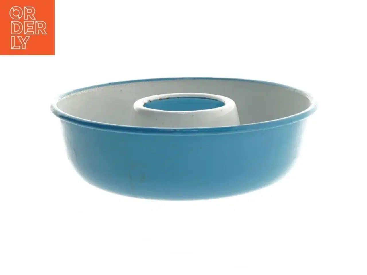 Billede 1 - Blå kageform med central hul (str. Ø 21x6 cm)