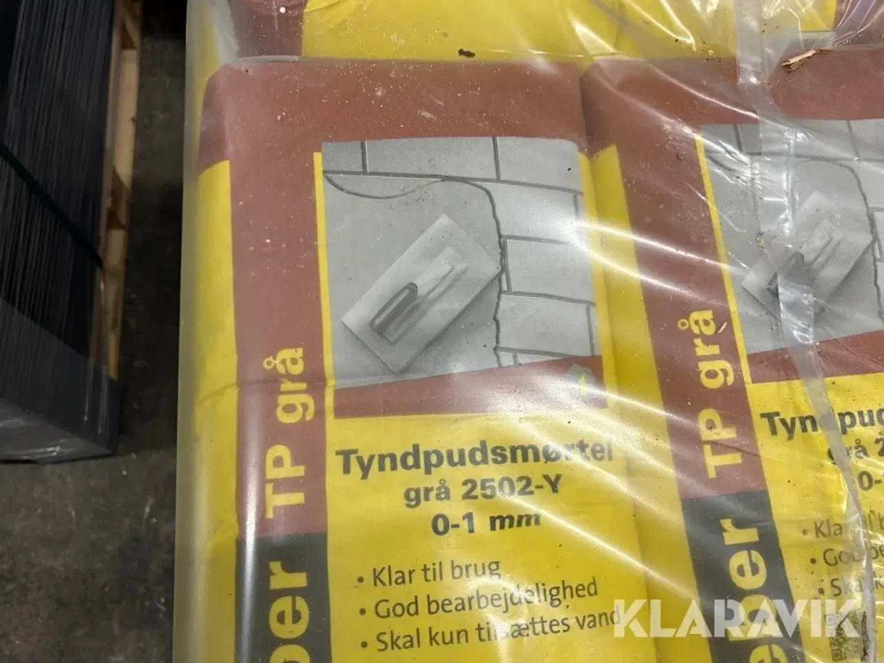 Billede 5 - Tyndpudsmørtel Weber, Saint-Gobain Grå 2502-Y 0-1 mm, 42 poser