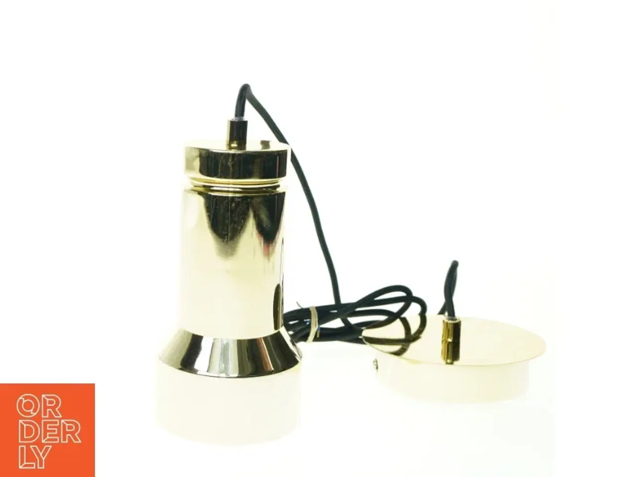 Billede 1 - Retro Guld Messing Loft Lampe (str. 19 x 10 cm)