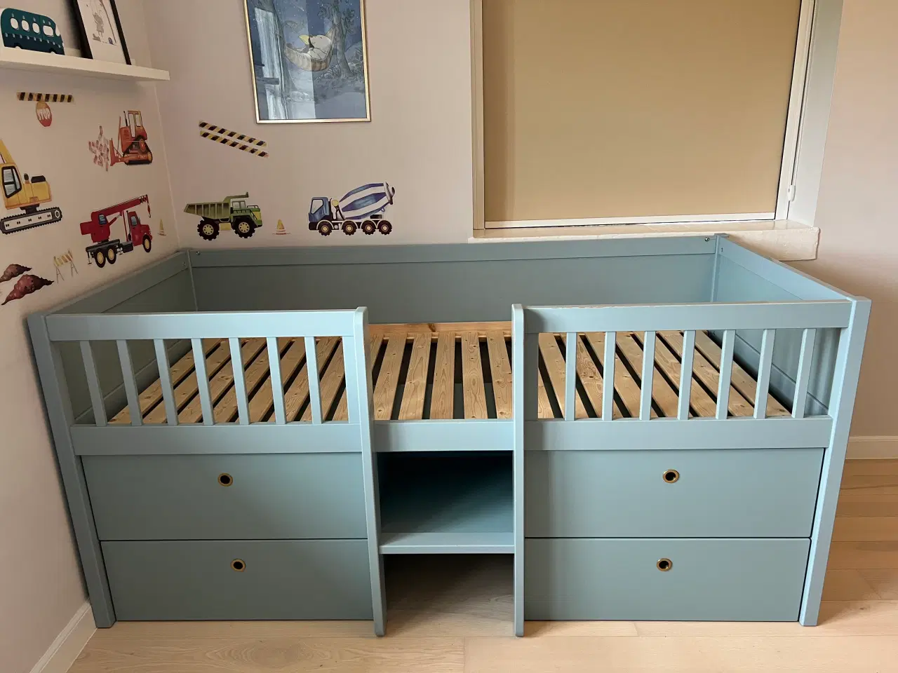 Billede 4 - Flexa halvhøj juniorseng - Freja - Blue-ish