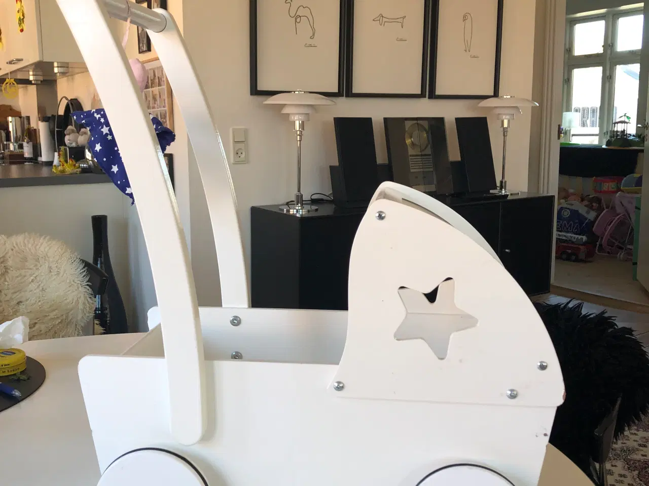 Billede 1 - Dukkevogn i træ