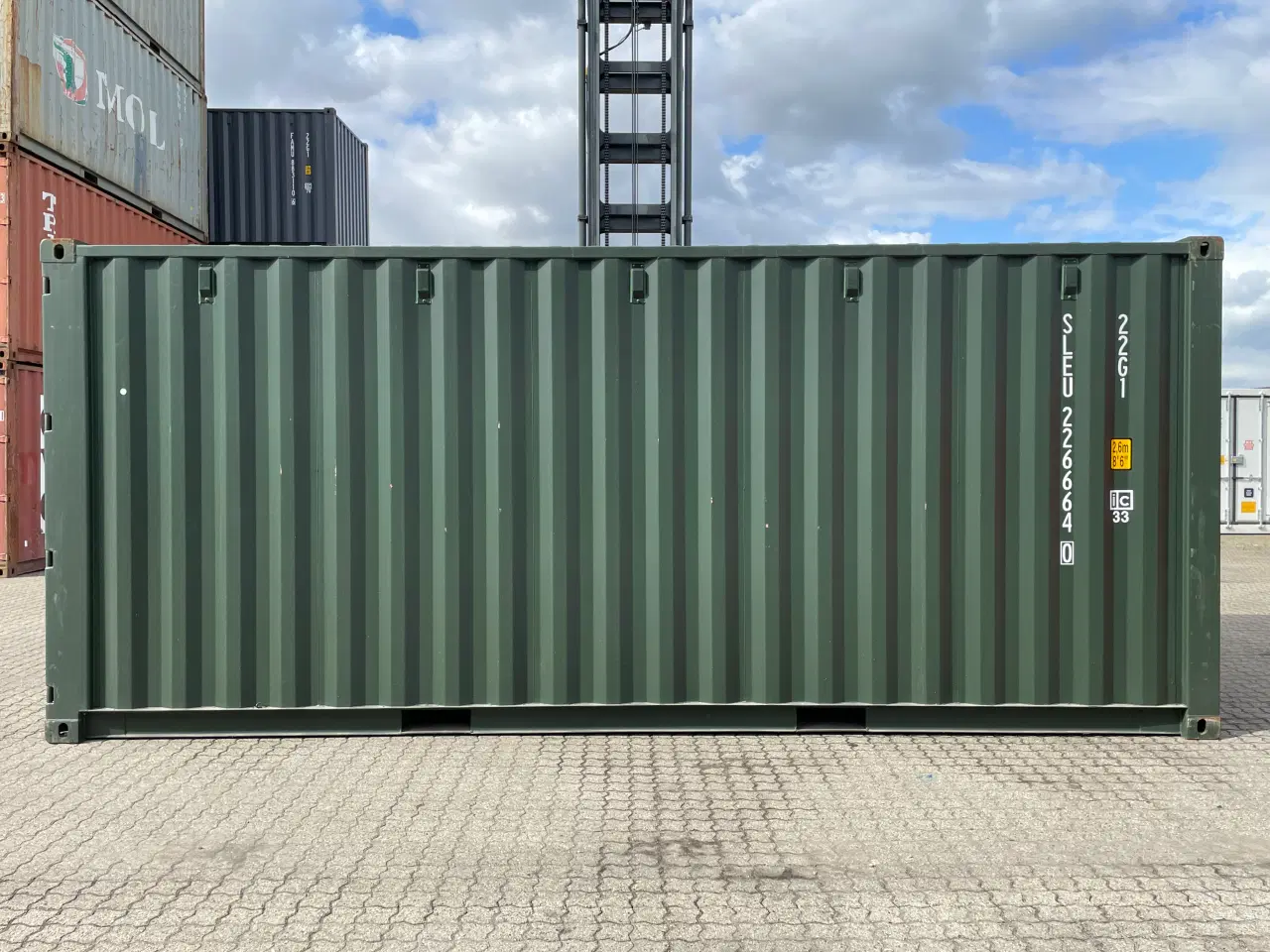 Billede 3 - 20´ fods Container i farve Ral: 6007 nye one way