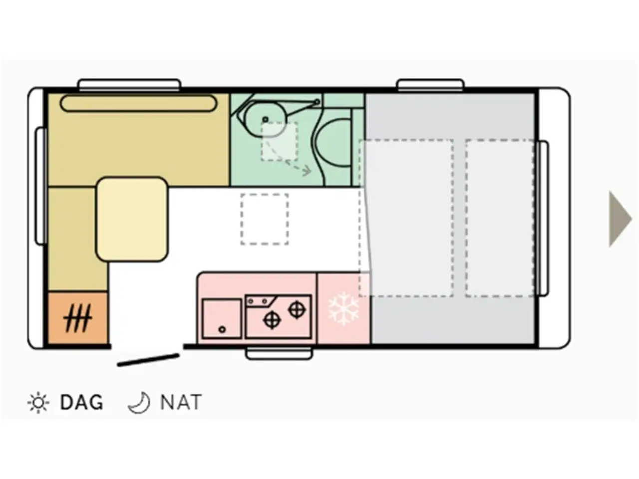 Billede 2 - 2026 - Adria Action 391 PD   Ny Adria Action 391 PD – Let, Komfortabel og El-bilvenlig