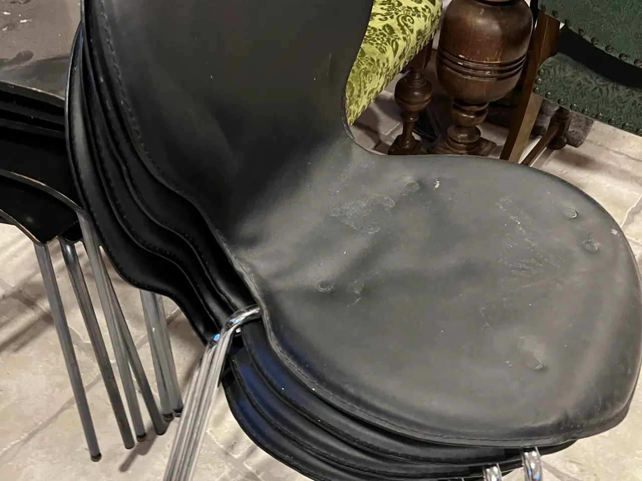 Billede 7 - Spisebord stole /skalstole
