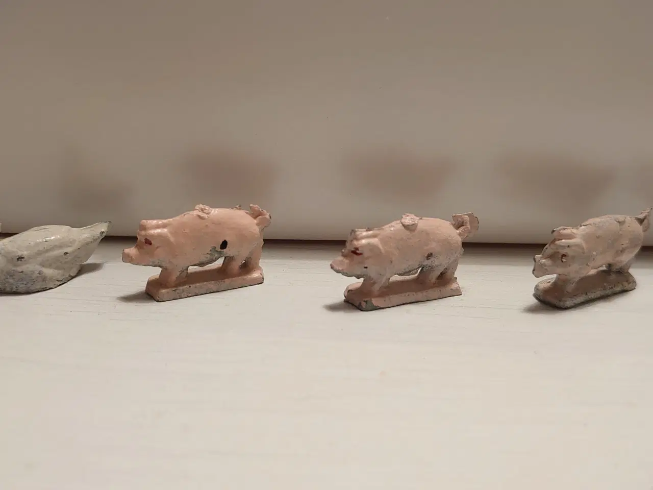 Billede 4 - 22 stk gamle bondegårdsdyr i metal. L 2,5-8,5cm