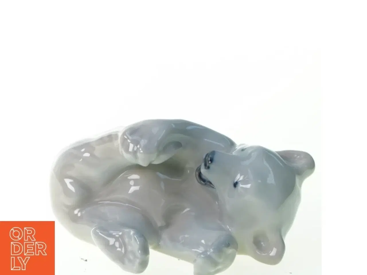 Billede 1 - Liggende isbjørn fra Royal Copenhagen (str. 12 x 9 cm)