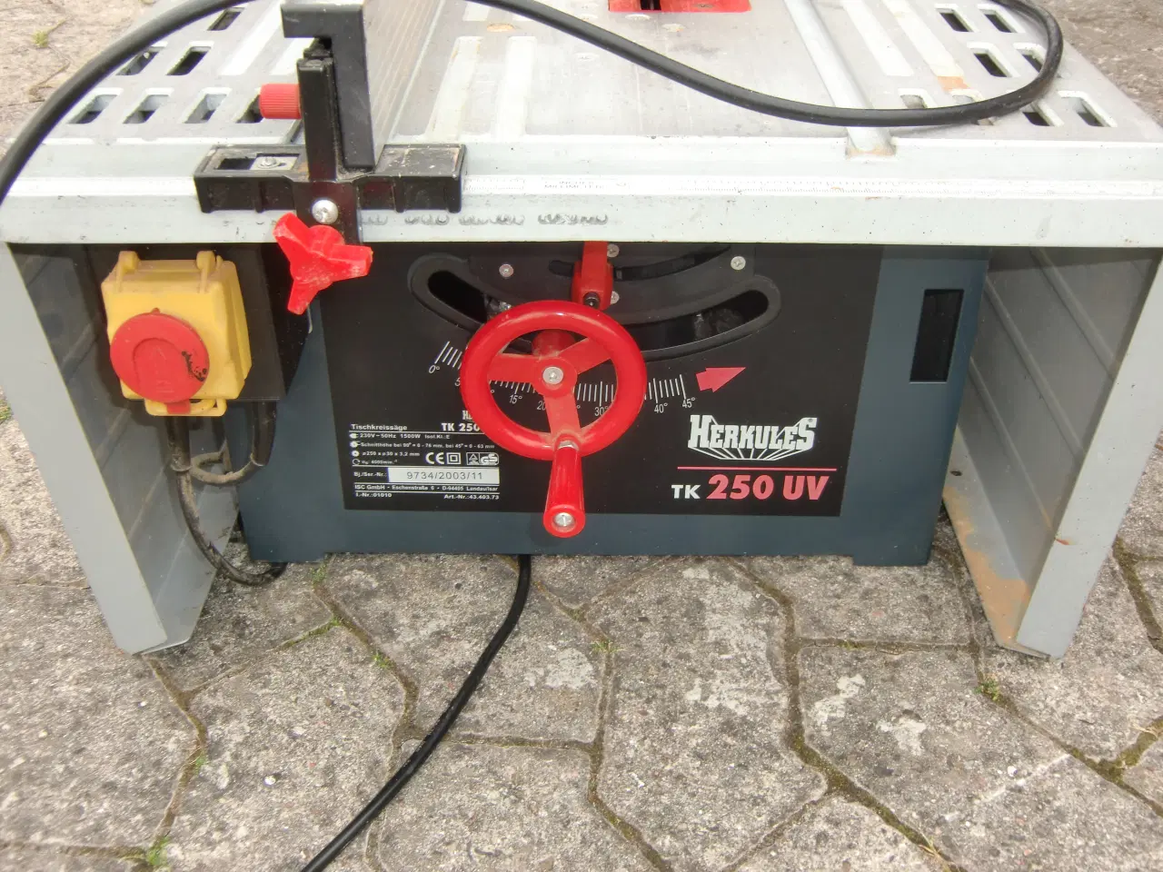 Billede 3 - Bordsav - sav - Herkules TK 250 UV