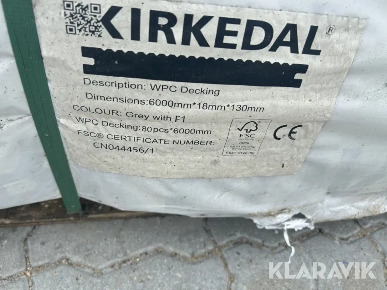 Billede 2 - Komposit Terrassebrædder Kirkedal Grey 80stk, massiv
