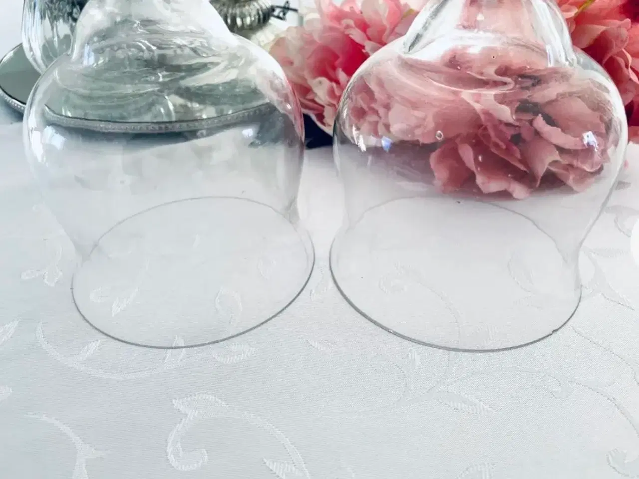 Billede 1 - Glas kupler til dekorationer 2 stk.