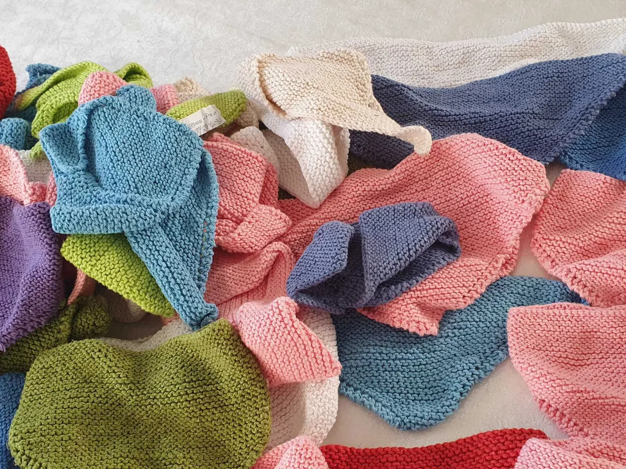 Billede 3 - Hagesmæk hjemmestrikket bomuld