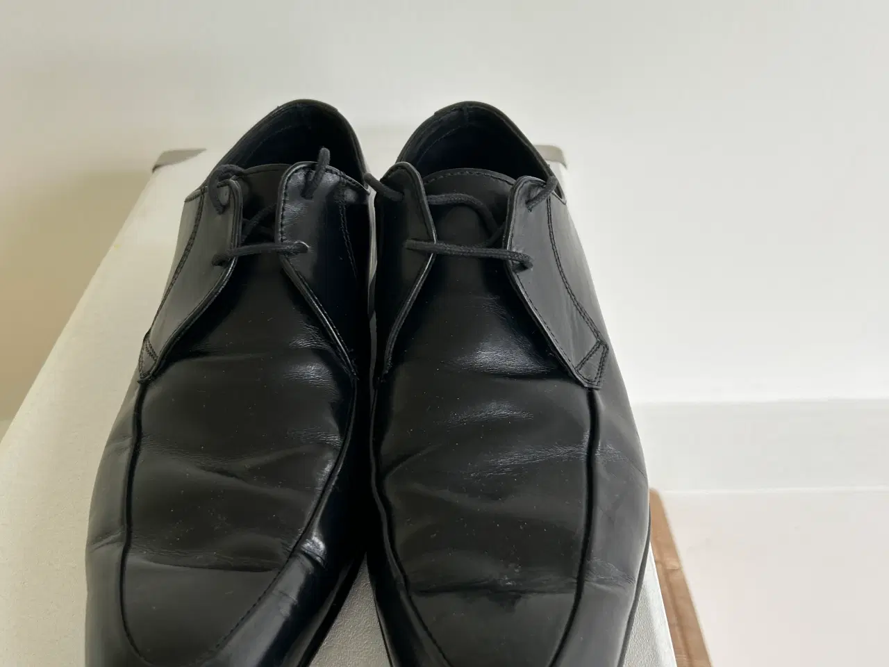 Billede 2 - Herre sko - 5 par sorte snøre 