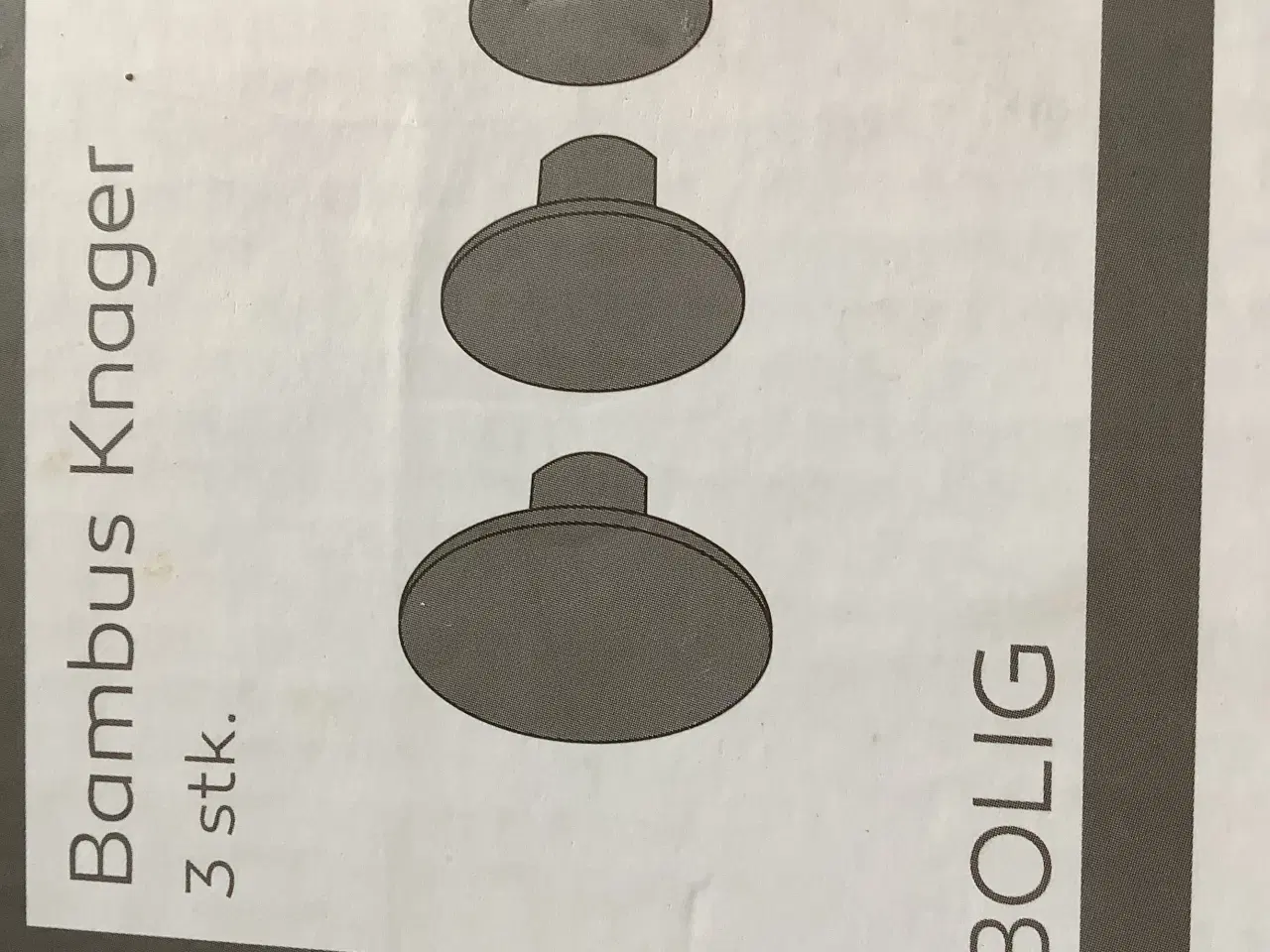 Billede 3 - Knager  Bambus  3 pk. 