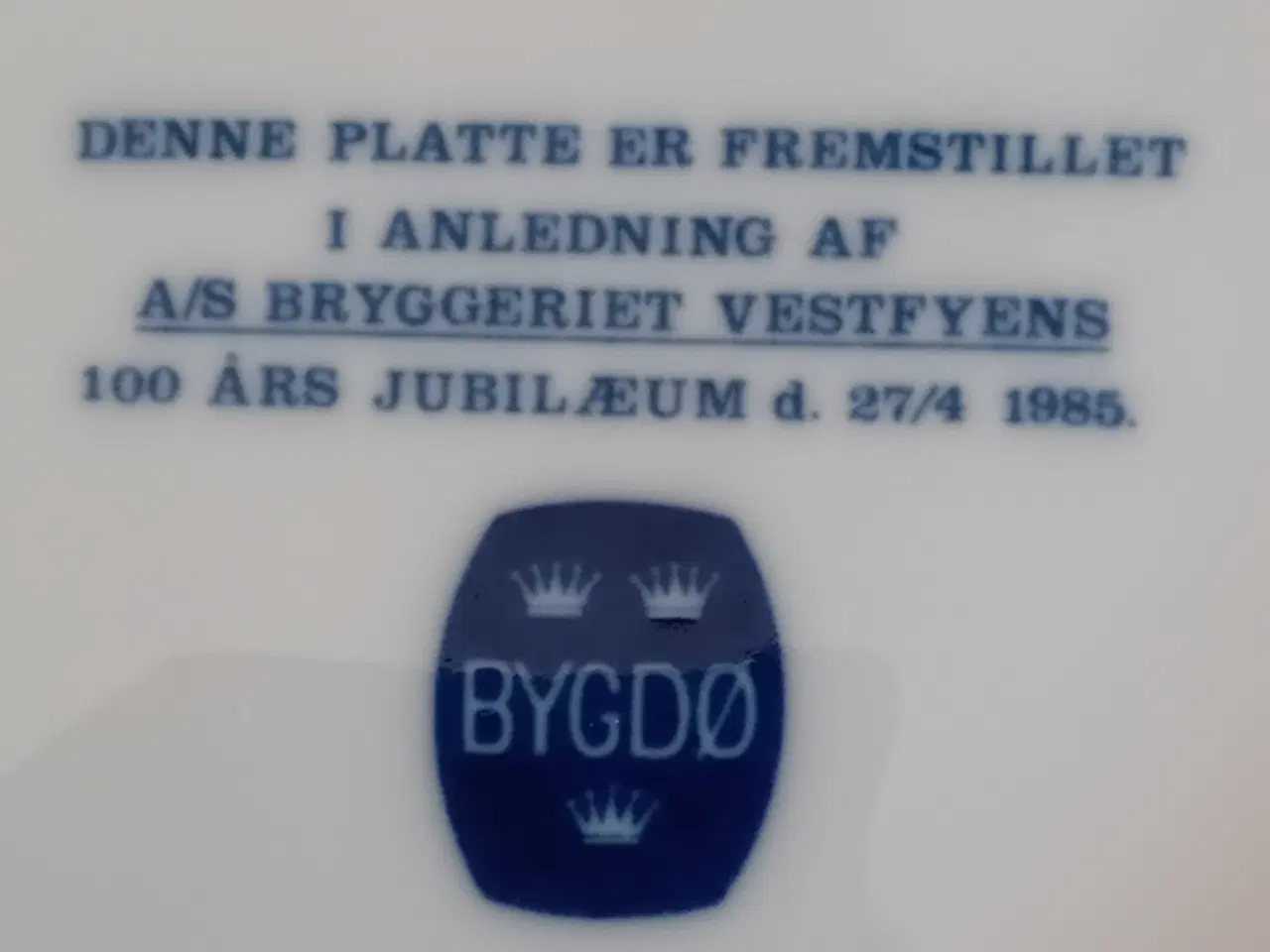 Billede 3 - A/S Bryggeriet Vestfyen Platte Sjælden at finde