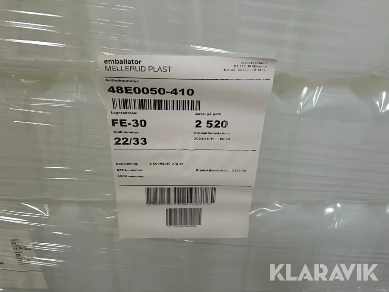 Billede 11 - Plastikflasker Emballator Mellerud 48E0050-410 - 10 paller