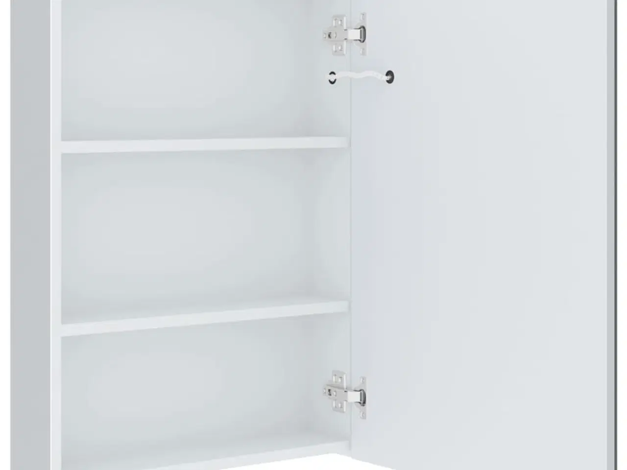 Billede 8 - Badeværelsesskab med spejl + LED-lys 50x13x70 cm