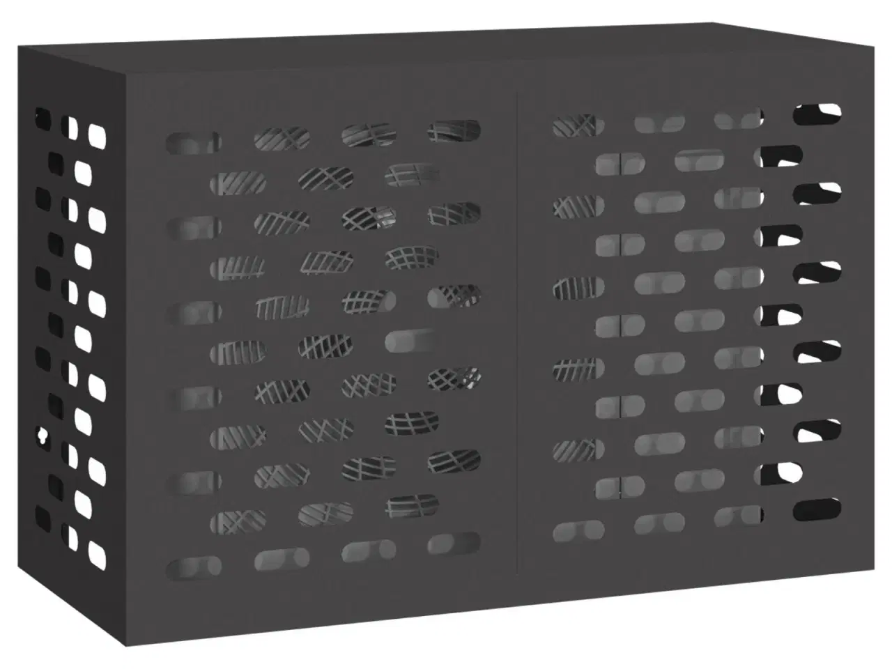 Billede 3 - Air Conditioner Cover Sort 90 x 40 x 60 cm Stål