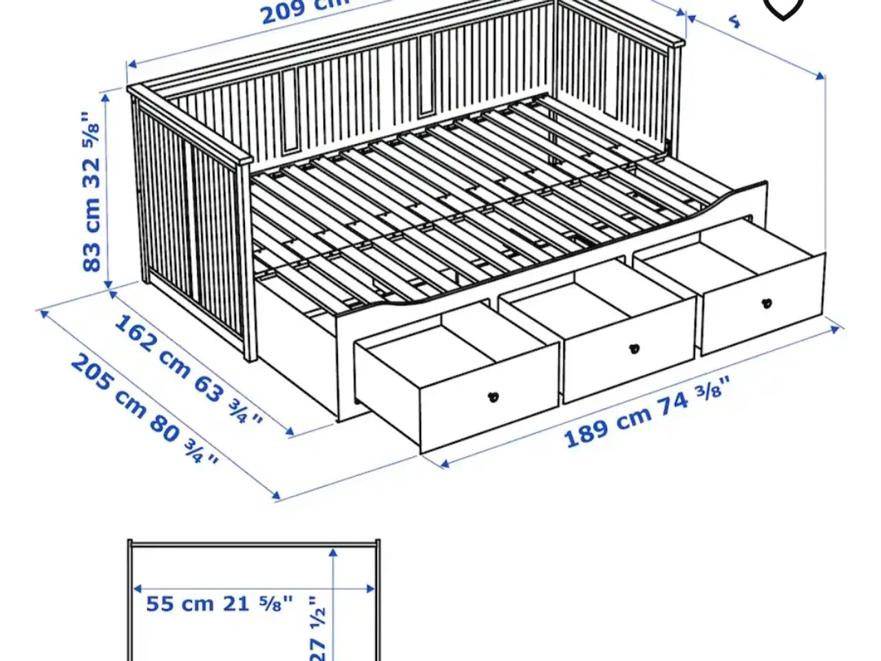 Billede 9 - Sengestel, sovesofa
