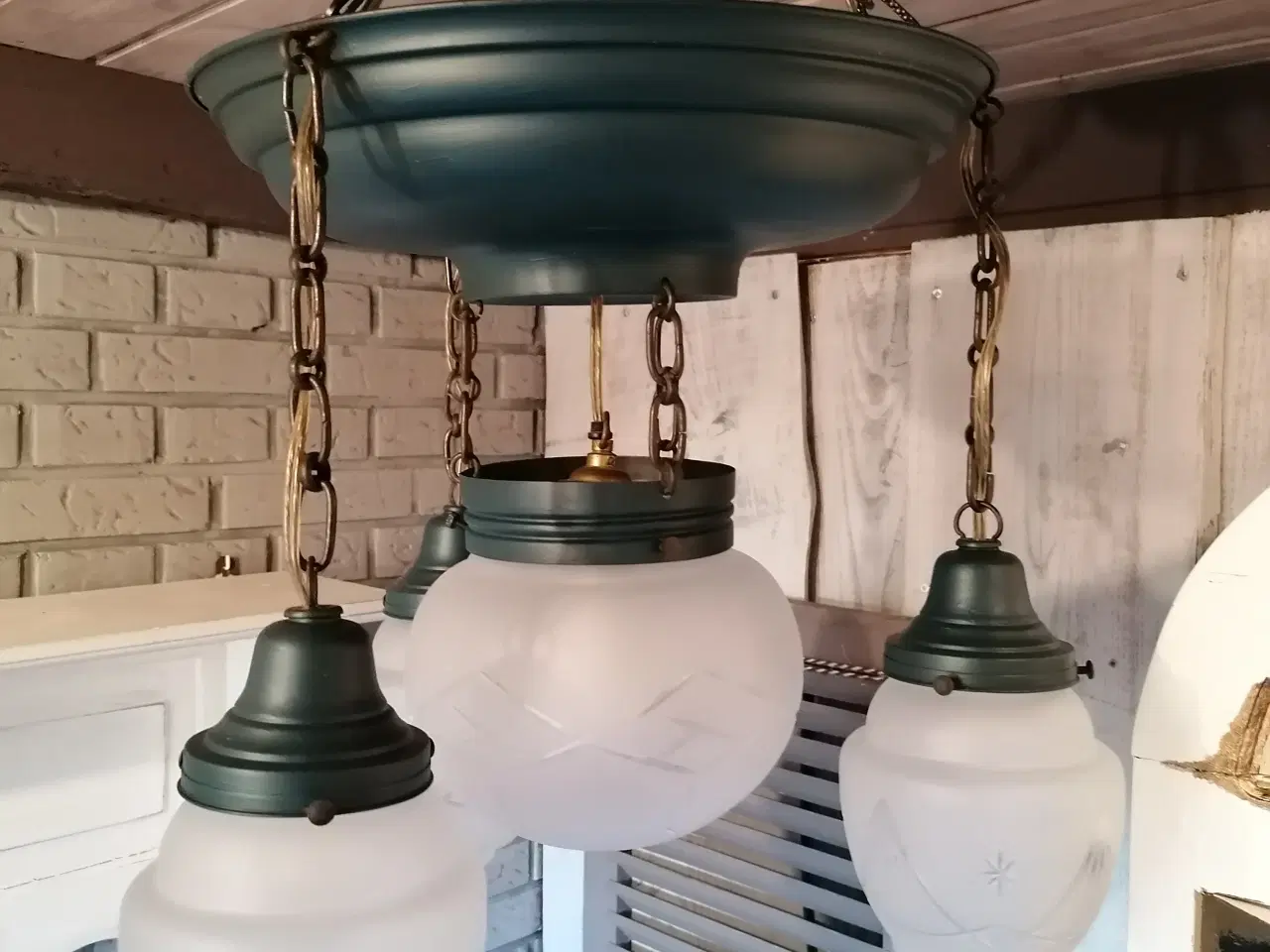Billede 4 - Antik loftslampe