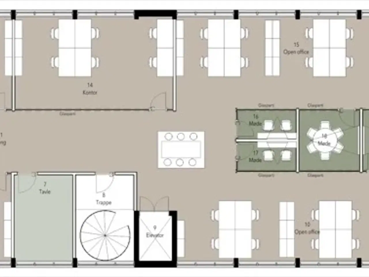 Billede 16 - Penthousekontor med nyistandsatte rammer i hjertet af Herlev