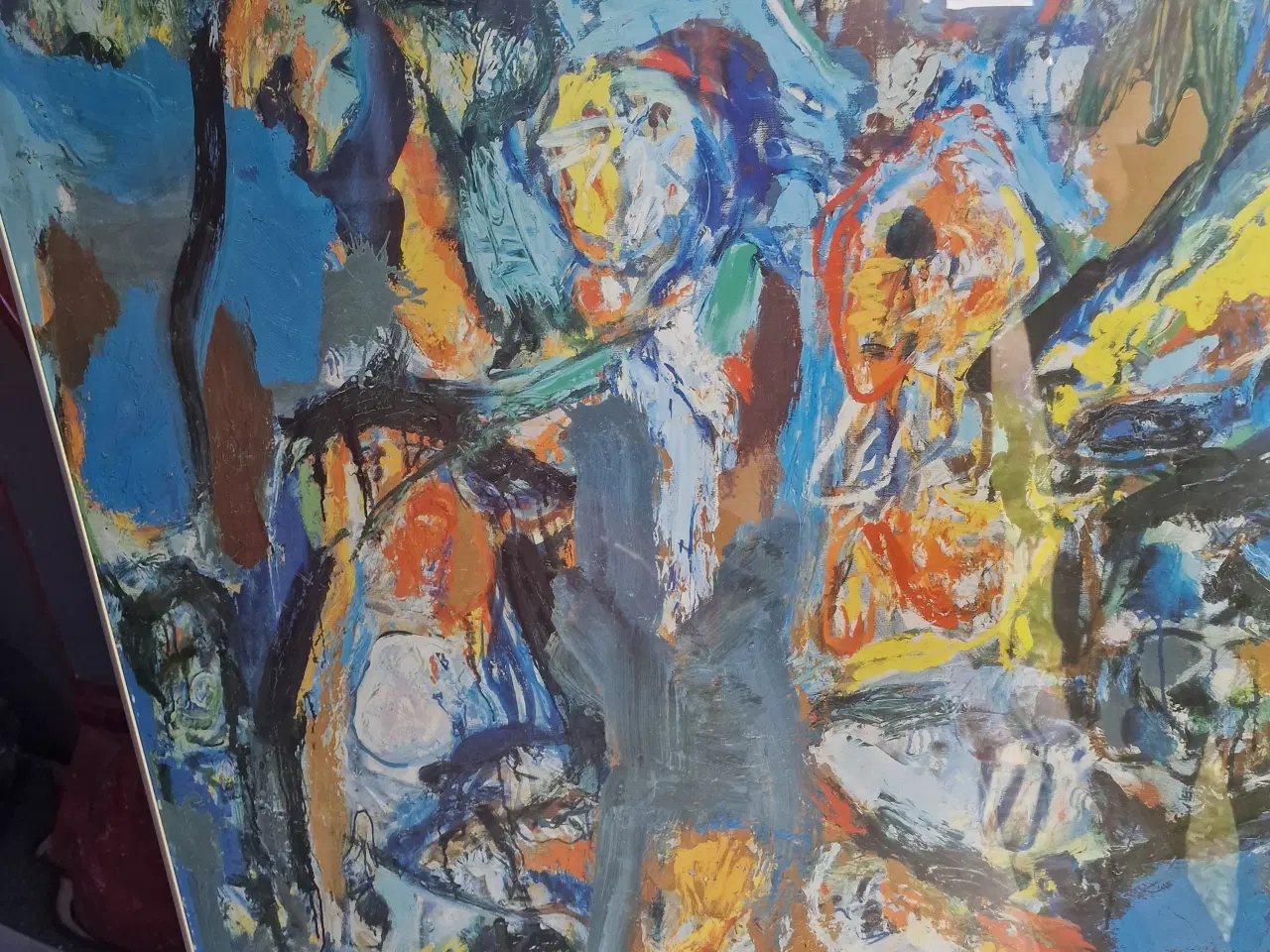 Billede 3 - ASGER JORN print i metalskifteramme med glasfront 