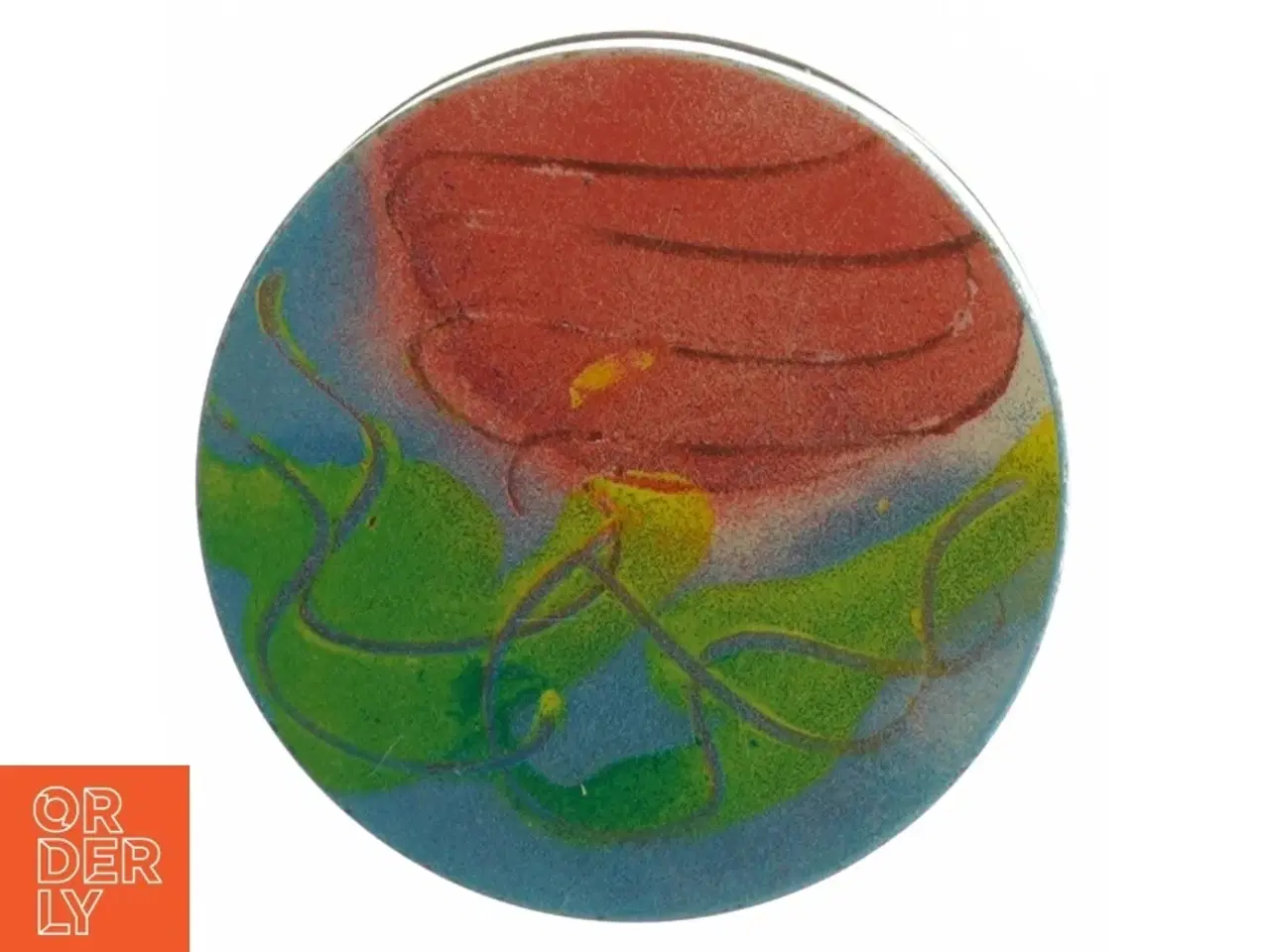 Billede 5 - Irma Dekorativ Kunst dåse med låg (str. H. 15 cm. ø. 11 cm)