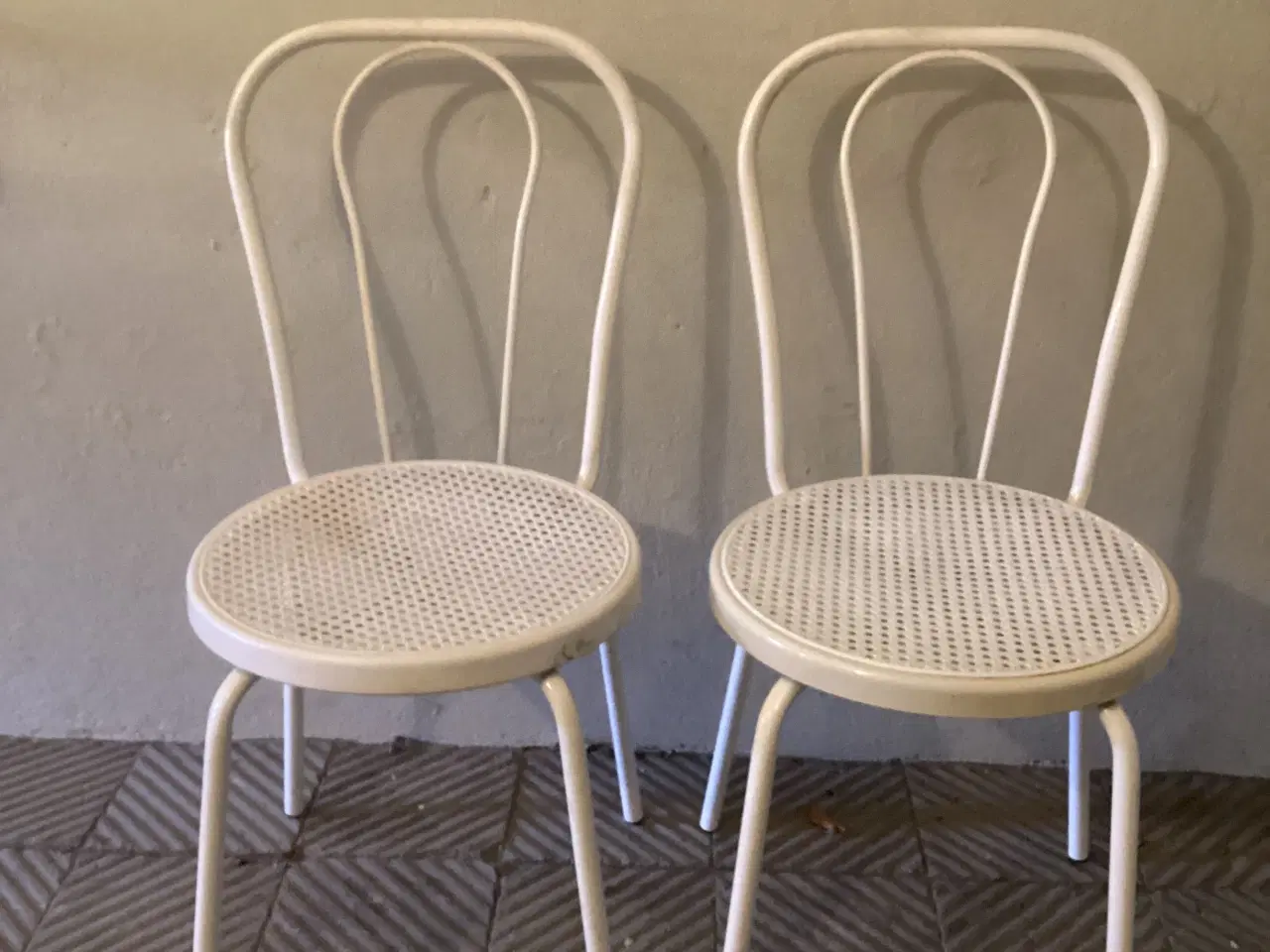 Billede 1 - Retro cafestole med fransk flet