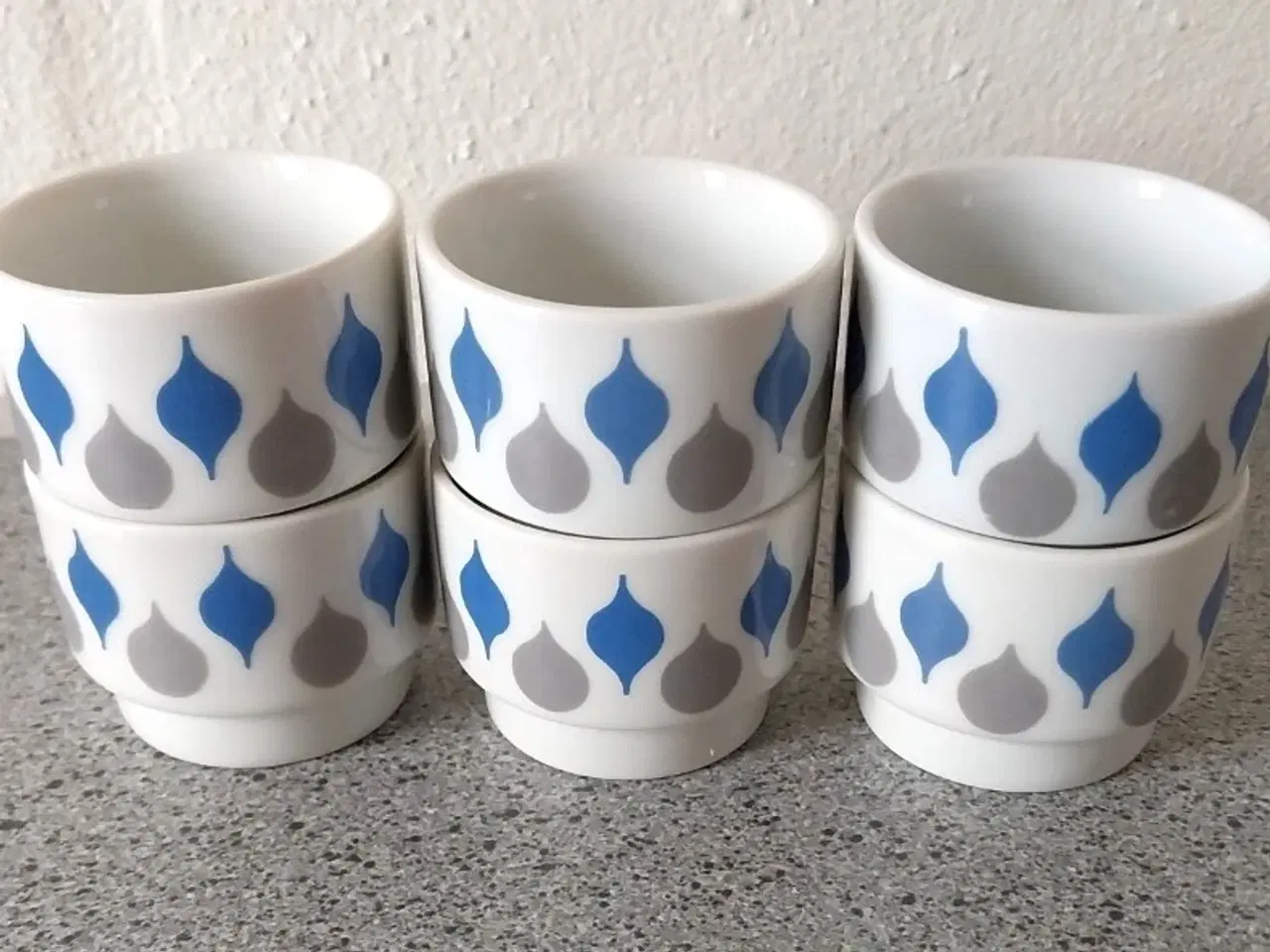 Billede 1 - Æggebæger Danild Lyngby Blå Dråbe