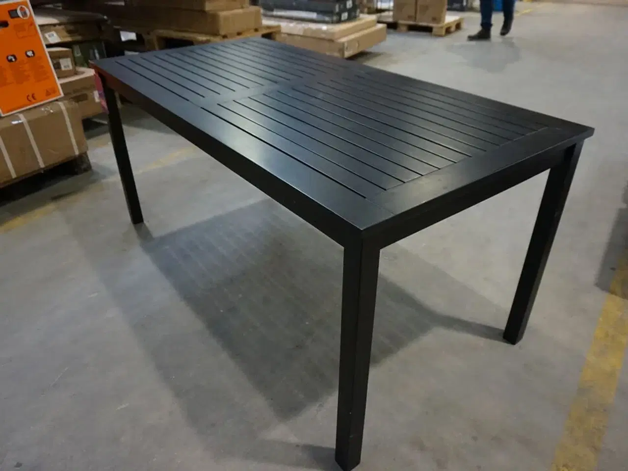 Billede 6 - Cinas Rosenborg havebord, mat sort, 165 x 80 cm