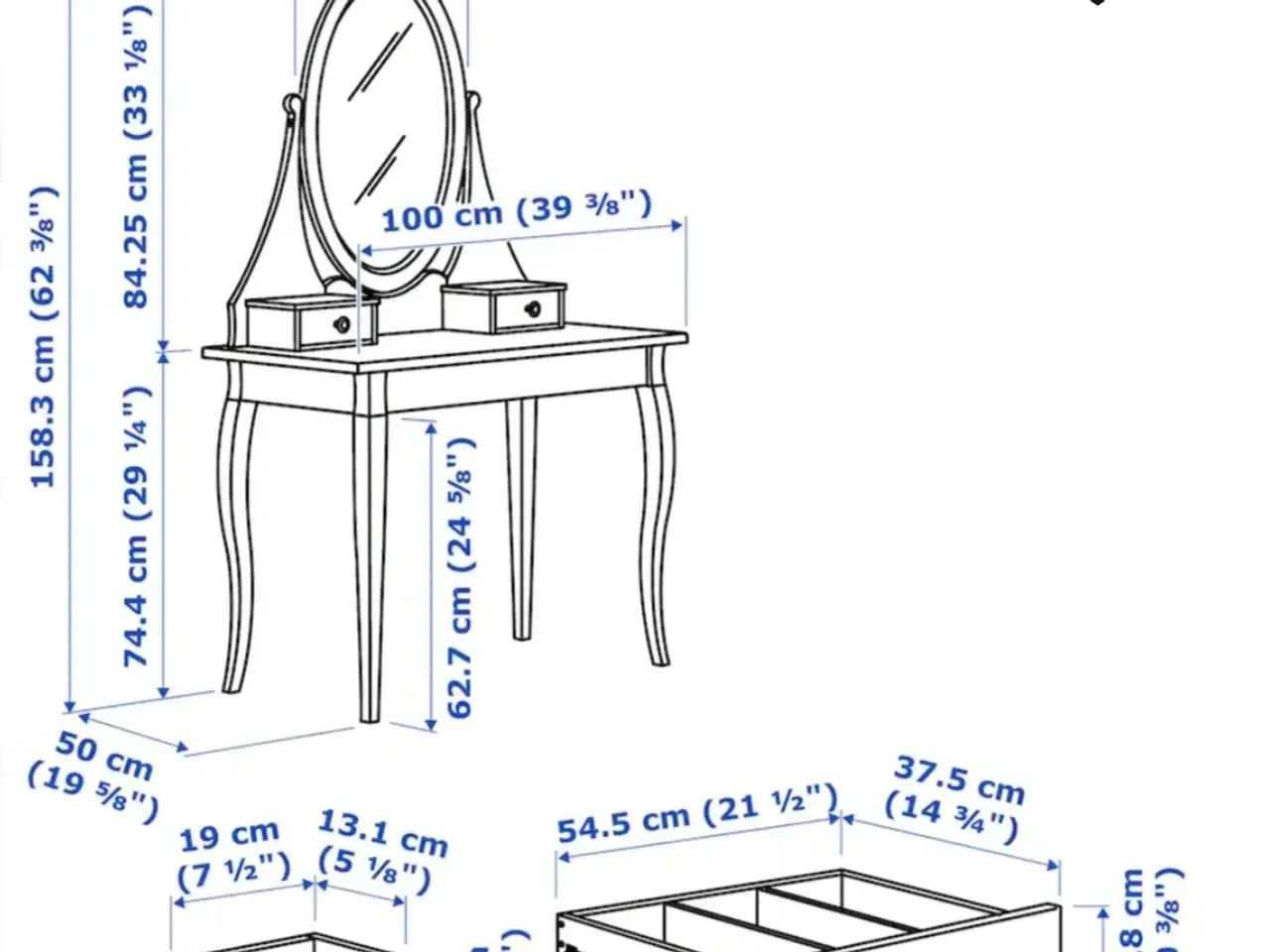 Billede 2 - Sminkebord / Vanity