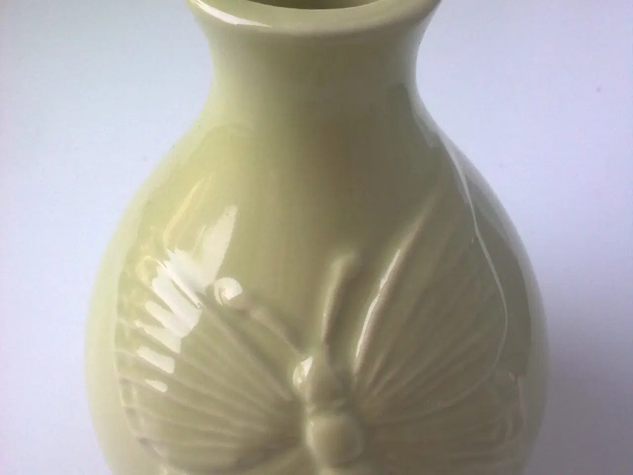 Billede 11 - Sommerfugl ROLF Fyens Glasværk 1934 fodskål vase