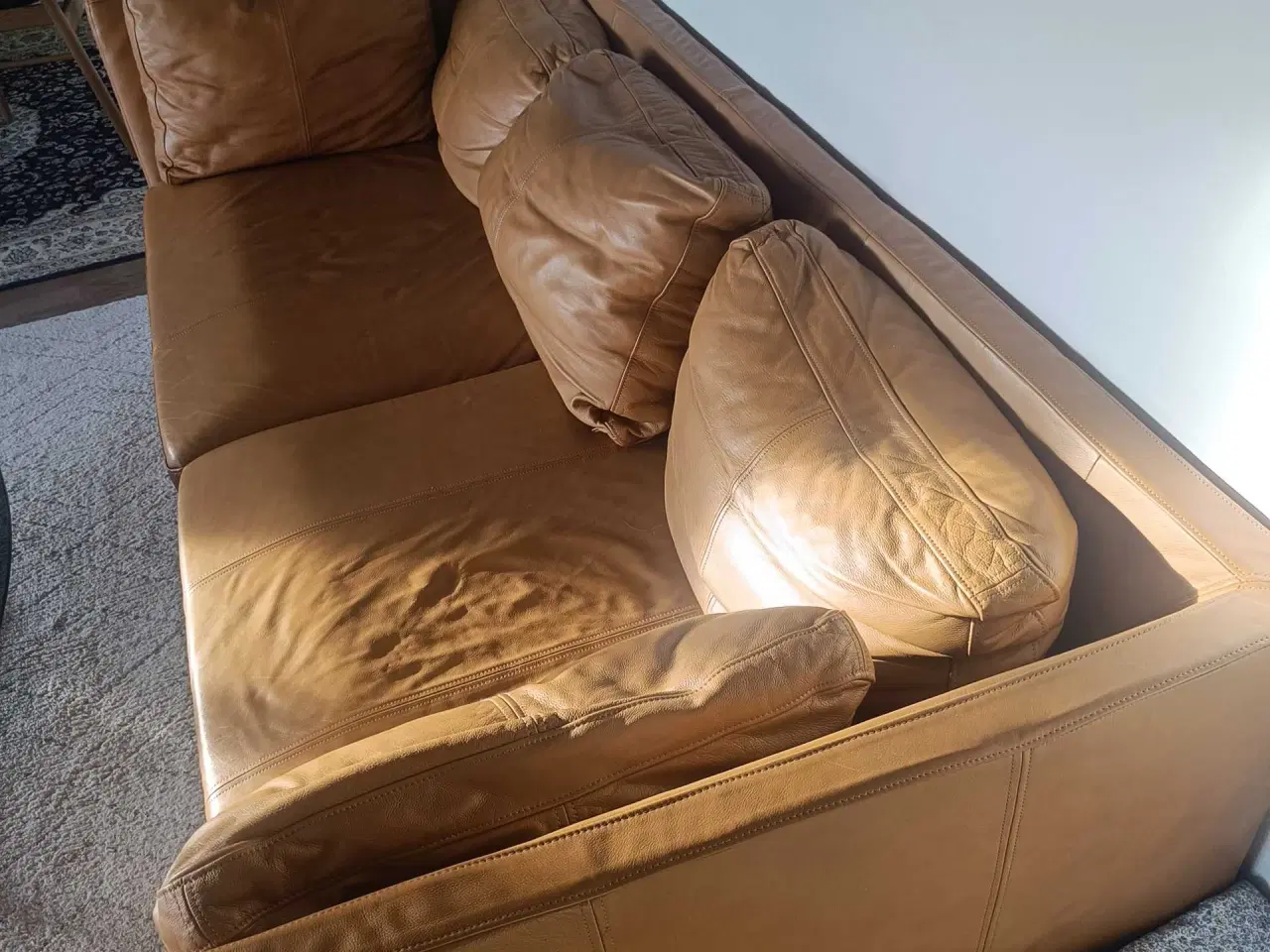 Billede 3 - Pænt brugt lædesofa
