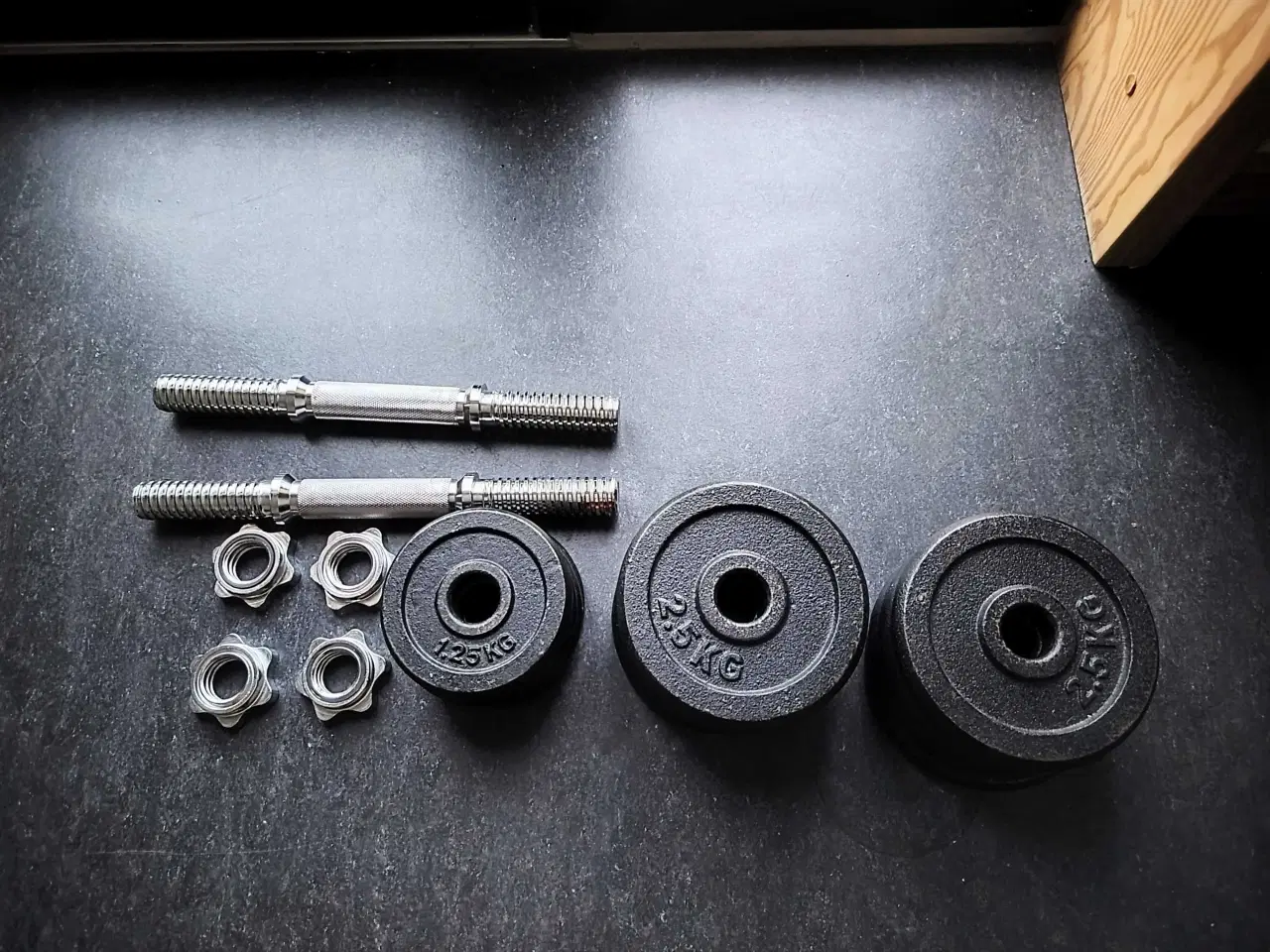 Billede 1 - Justerbare håndvægte samlet 26 kg