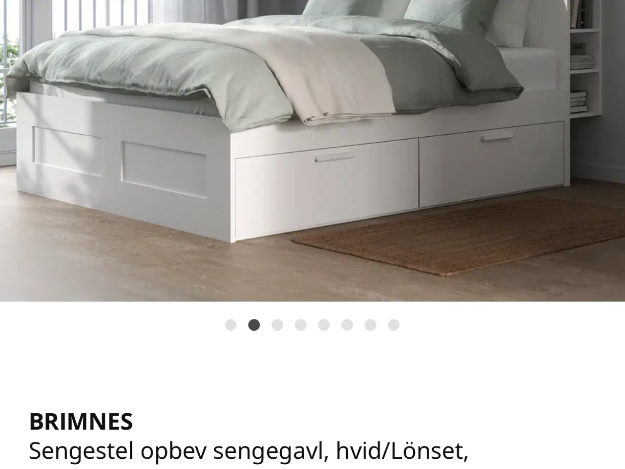 Billede 5 - IKEA BRIMNES seng 160×200 i hvid farve, med 4 stor