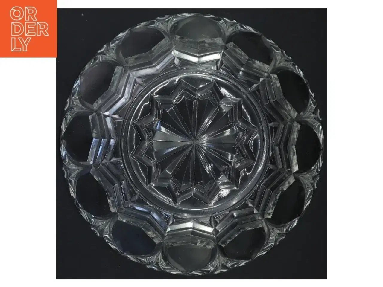 Billede 3 - Glasdekoreret skål (str. Ø 24x9 cm)