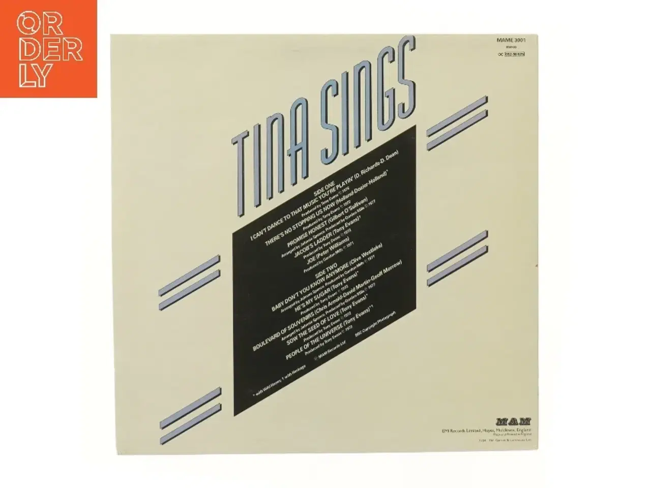 Billede 2 - Tina Charles LP - Tina Sings fra MAM Records