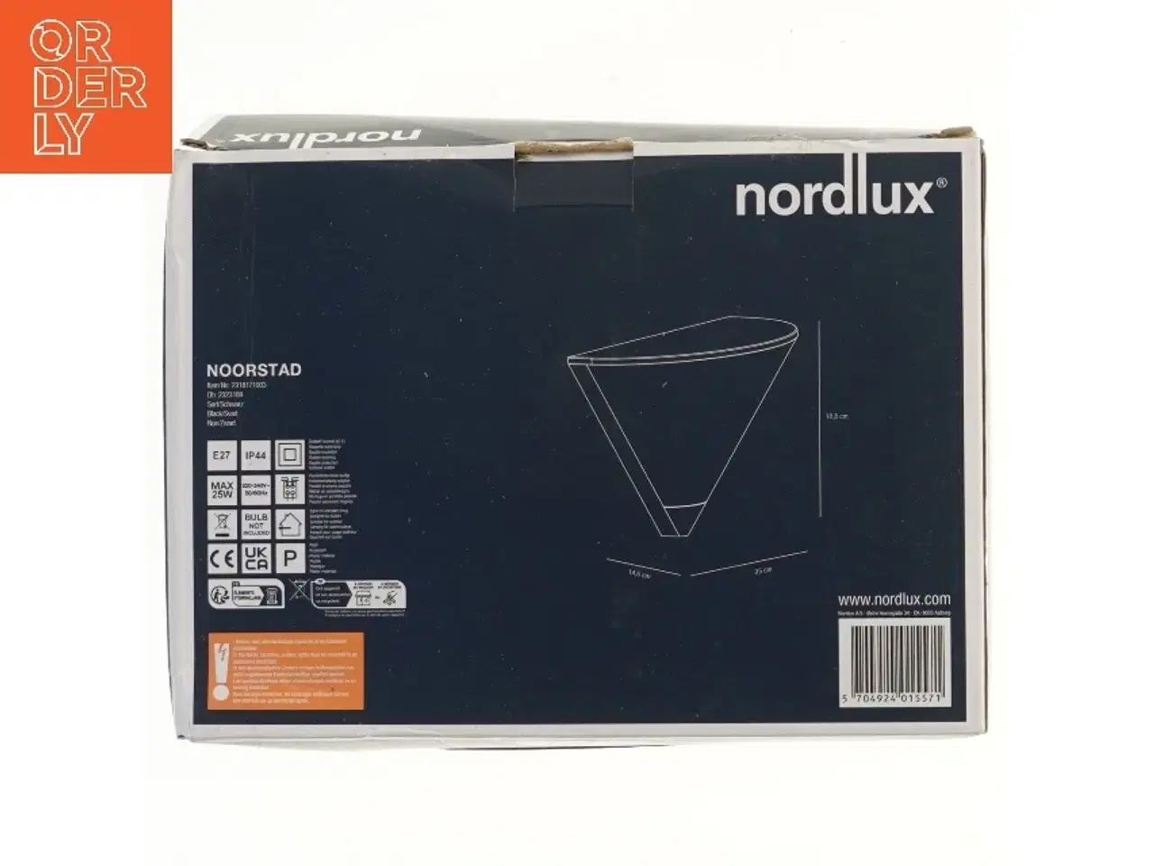 Billede 2 - Udendørs væglampe Nordlux Noorstad fra Nordlux (str. 18,8x14,6x25 cm)