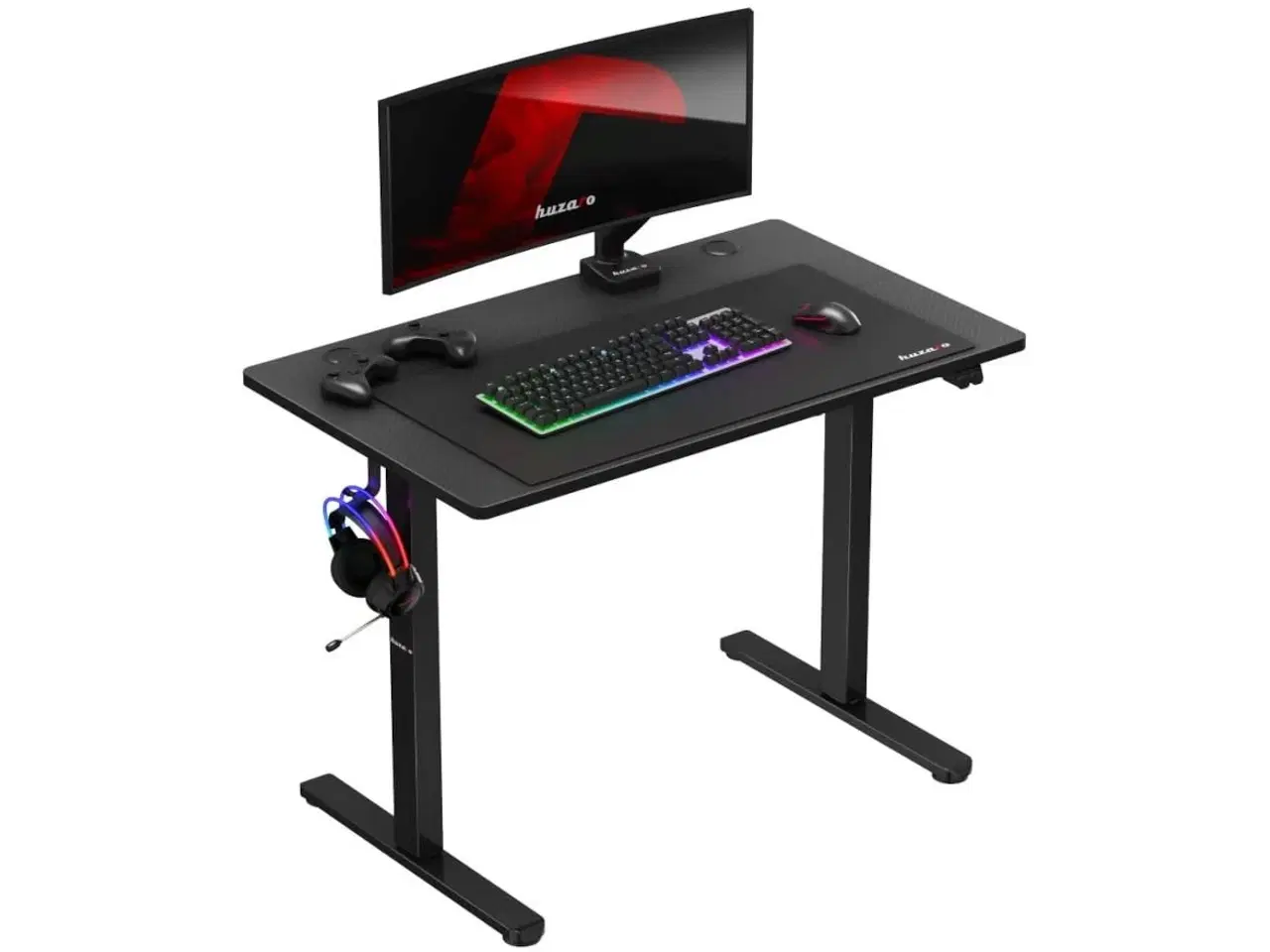 Billede 6 - Gamingbord huzaro Hero 7.9 - elektrisk højdejusterbart, sort