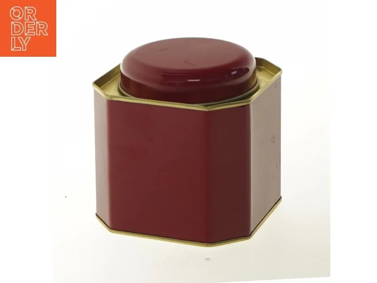 Billede 1 - Kinesisk thedåse med låg (str. 10x10x10 cm)