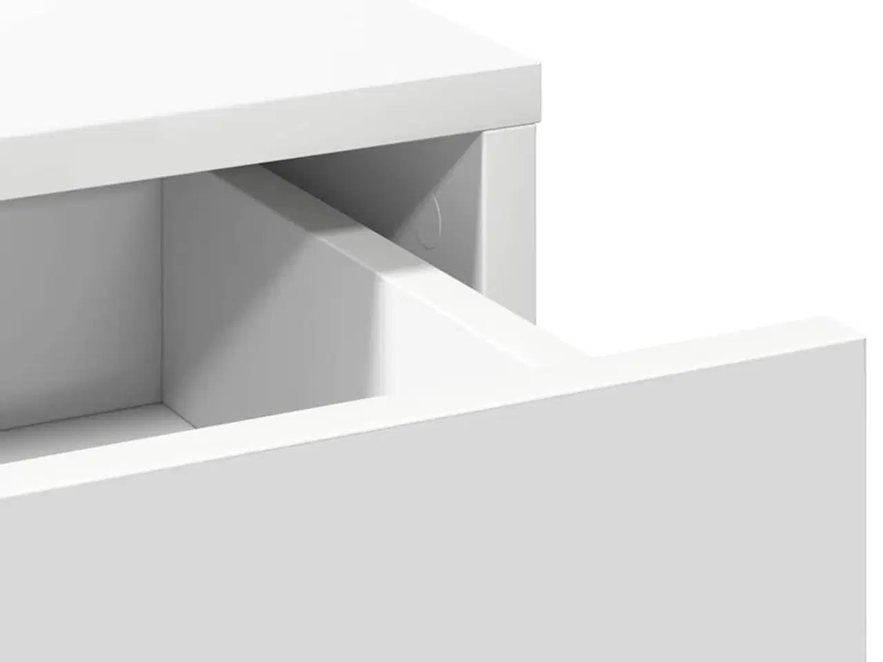 Billede 8 - Klædeskab med skuffe Hvid 78.5 x 41 x 135 cm Konstrueret træ