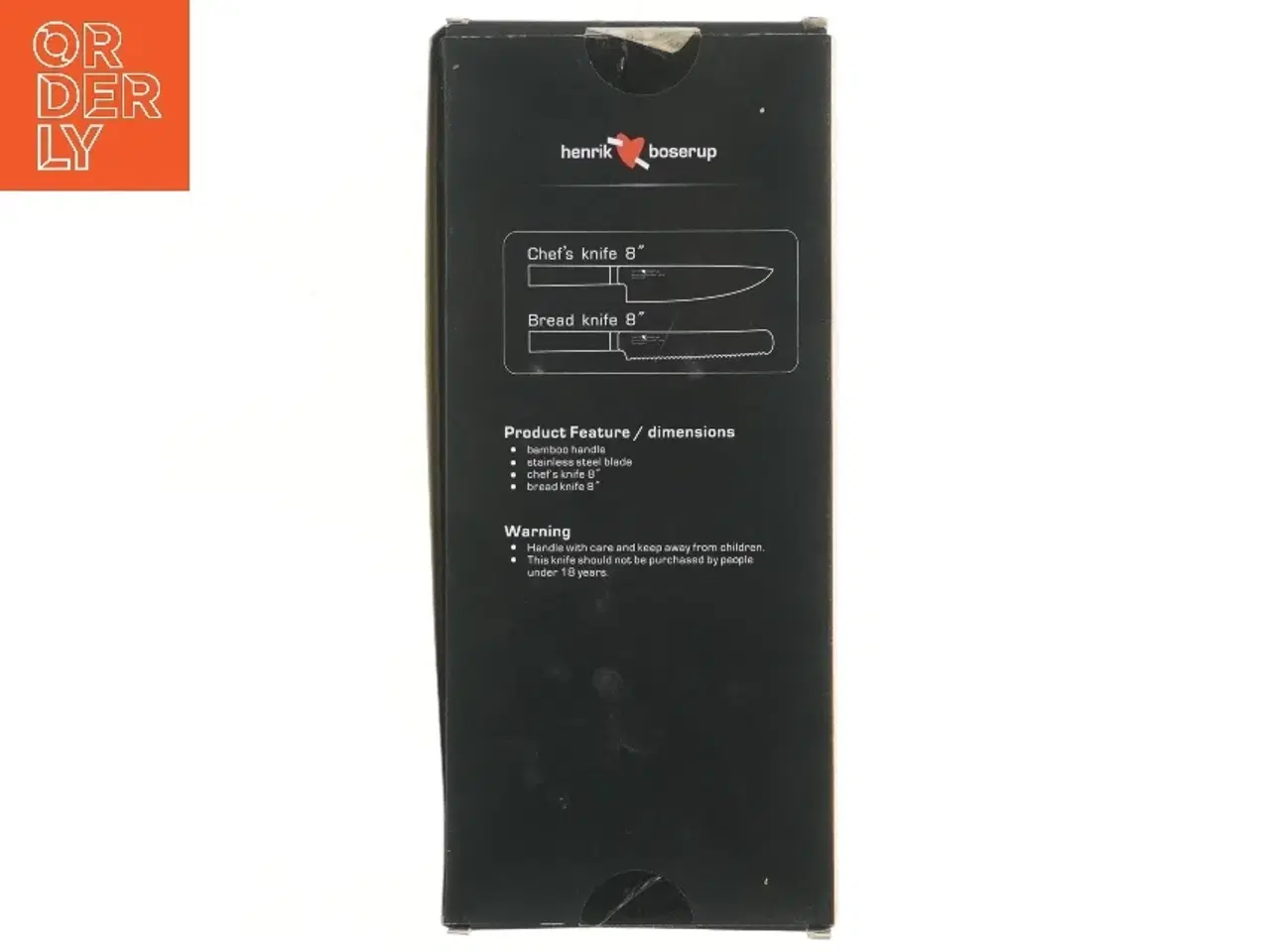 Billede 2 - Sæt med kokkekniv og brødkniv fra Henrik Boserup (str. 33 cm)