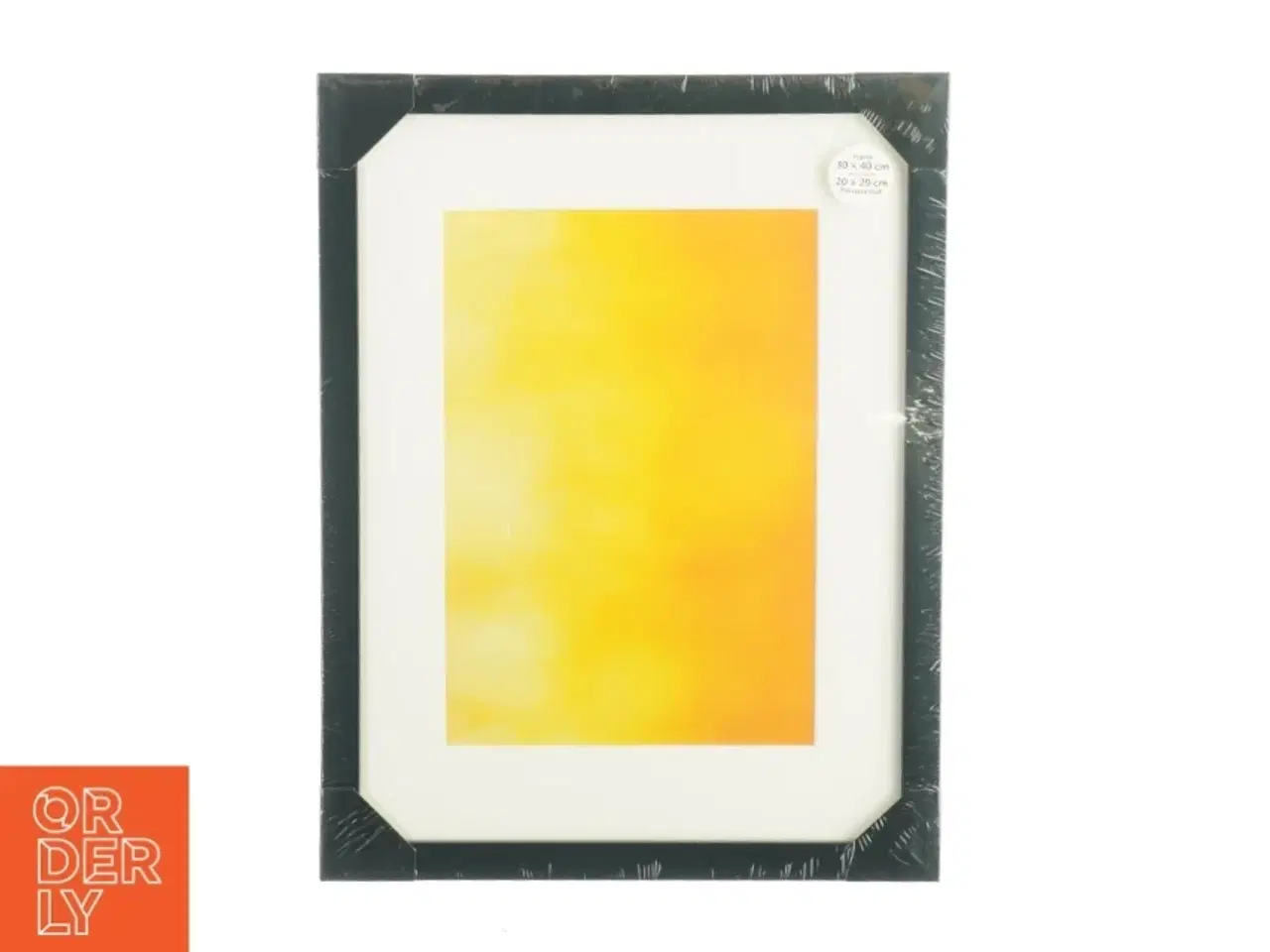 Billede 1 - Sort billedramme (str. LB: 30x40 cm)