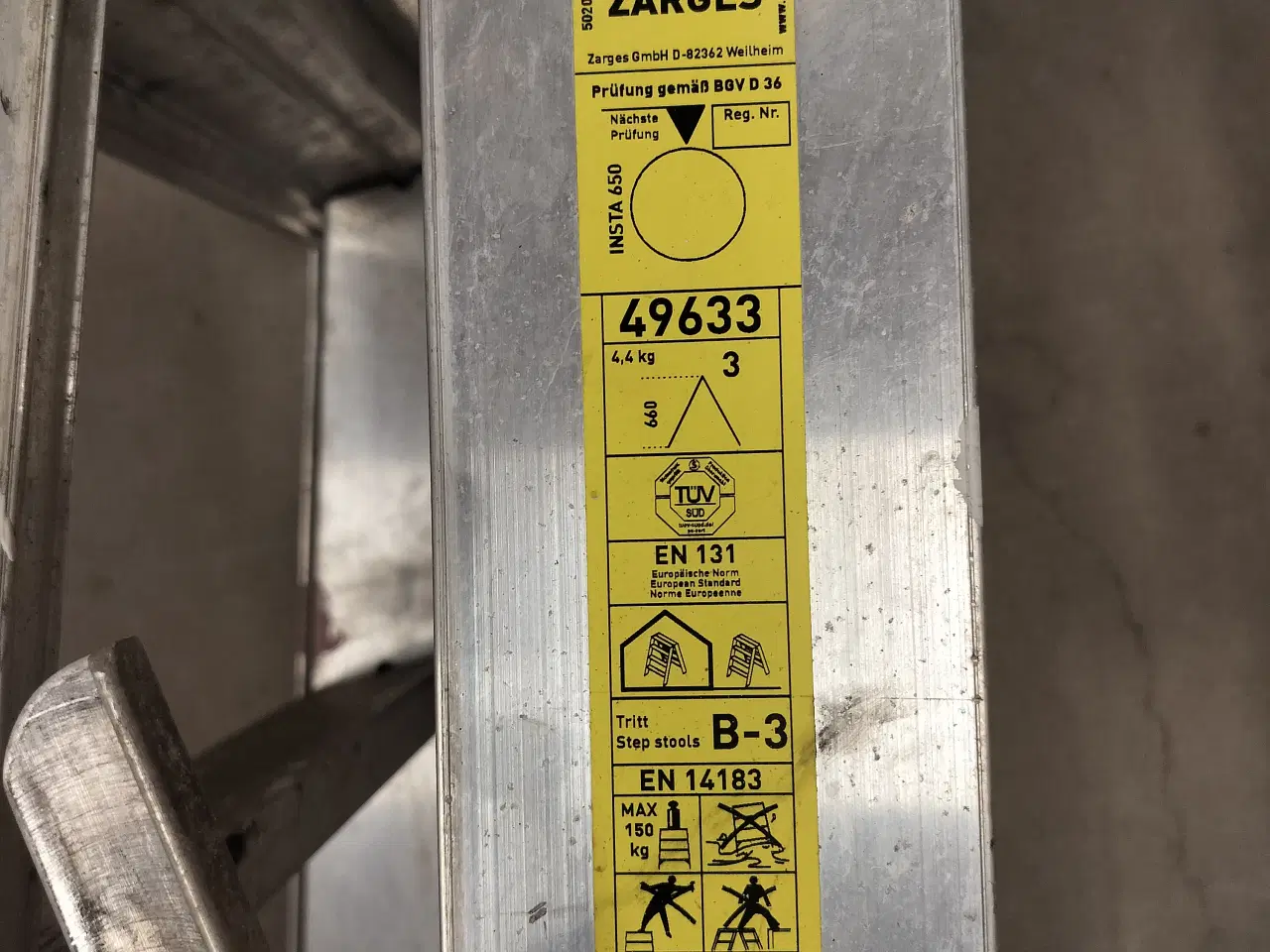 Billede 1 - Trappestige Zarges   mod. 49633