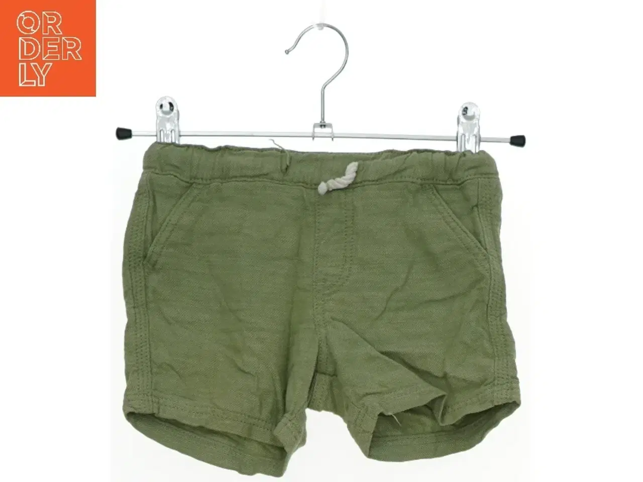 Billede 1 - Korte grønne bukser med elastisk talje fra H&M (str. 80)