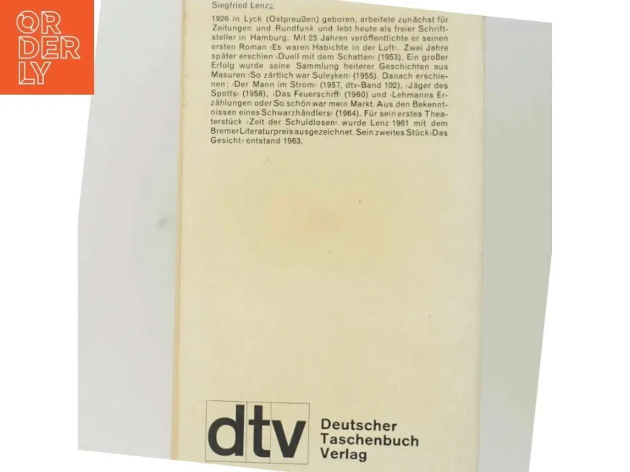 Billede 3 - Siegfried Lenz: Brot und Spiele fra Deutscher Taschenbuch Verlag