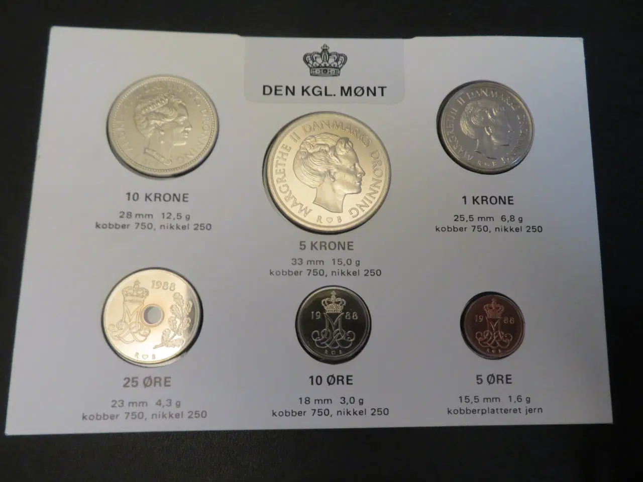 Billede 3 - Årgangsmønter 1988