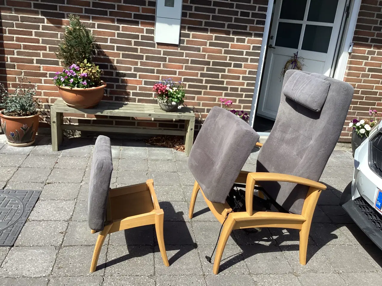 Billede 1 - Brugt Otiumstol med fodskammel fra Farstrup