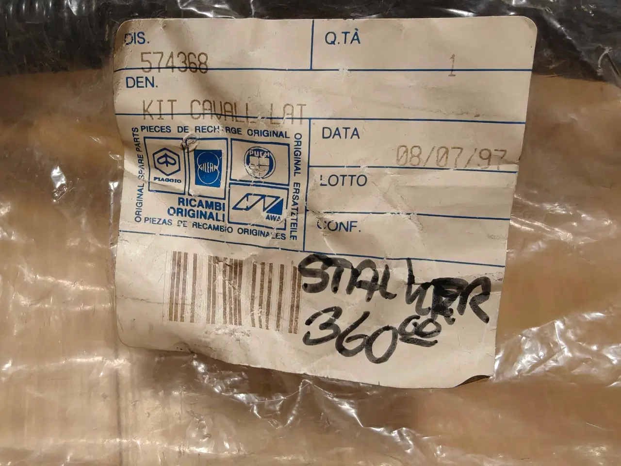 Billede 2 - Gilera Stalker. Ny Original Sidestøttefod