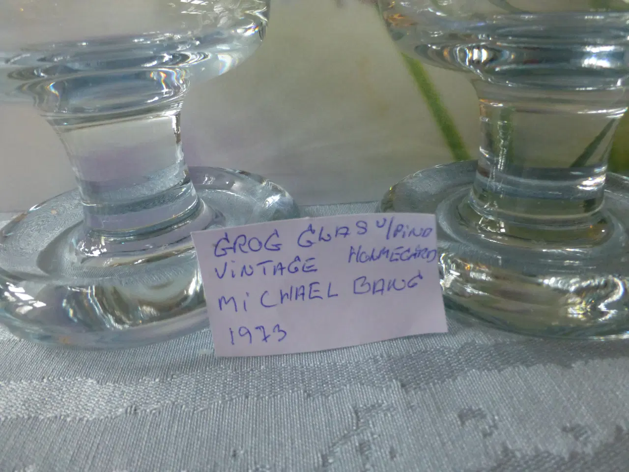 Billede 2 - 2 Grog Holmegård glas Michael Bang 1973 Vintage
