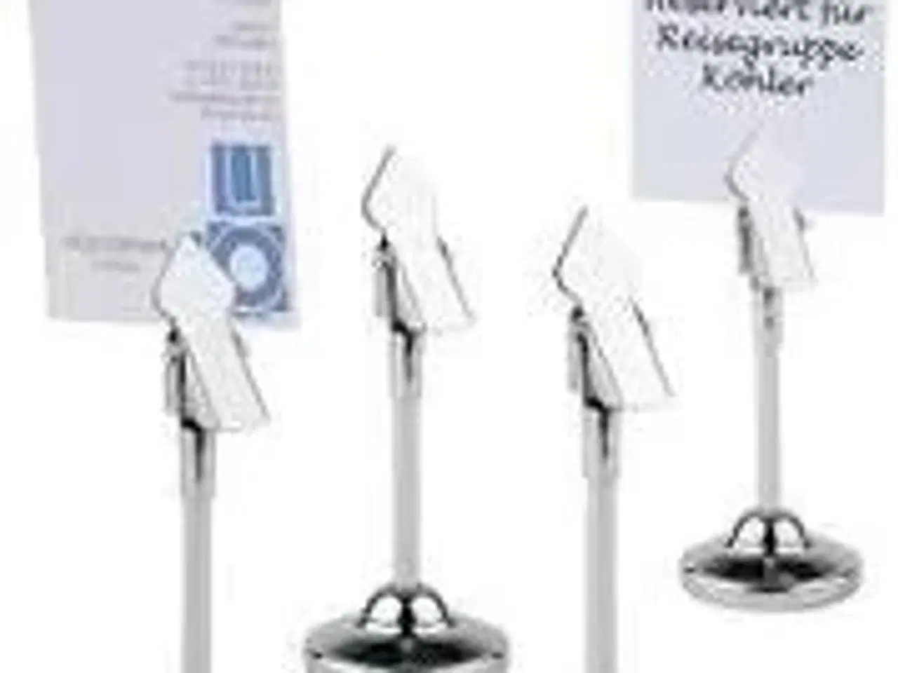 Billede 1 - 4 stk. Kortholder 4 pak r/s incl 20 hvide kort
